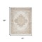 Edge Collections - 4' X 6' - White - Floral Area Rug for Adding Warmth to Any Room - 1 Piece